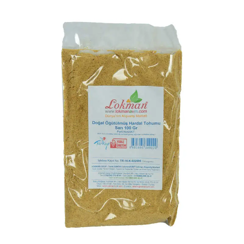 Hardal u Öğütülmüş Doğal Sarı 100 Gr Paket 3
