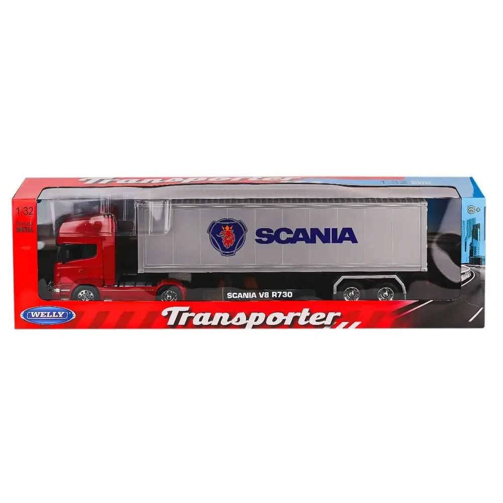 32671S-W Welly Scania Trans V8 R730 1:24 -Karsan Oyuncak