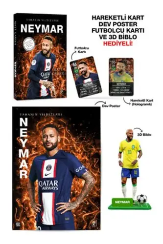 Neymar - Sahanın Yıldızları - 3D Biblo Hediyeli!