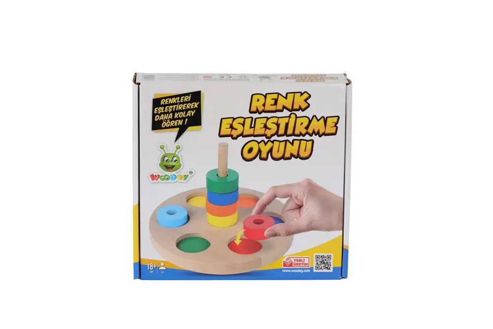 KR136 WOODOY RENKLİ H EŞLEŞTİRME OYUNU