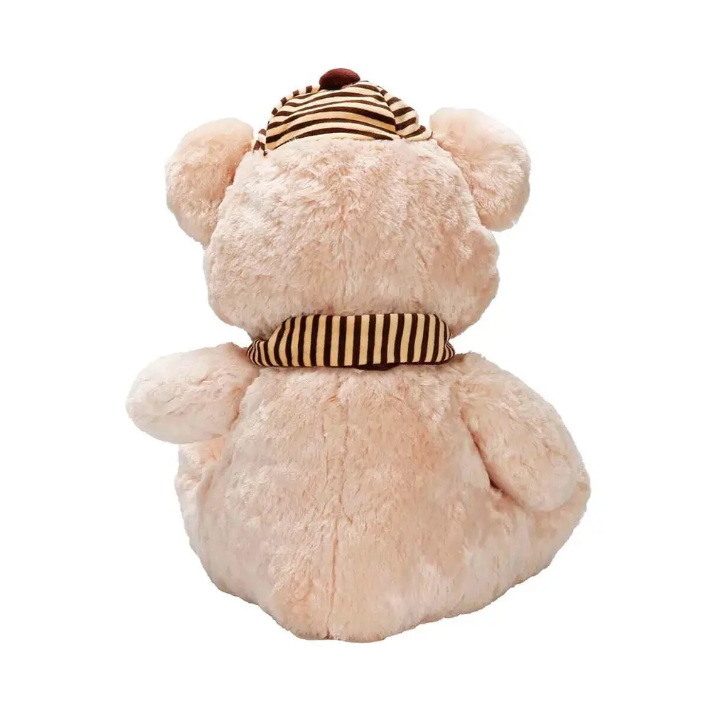 1001521 SUN-SABC-JNH-PFF-SK PELUŞ AYI OTURAN ŞAPKALI ATKILI 50CM 2R 4