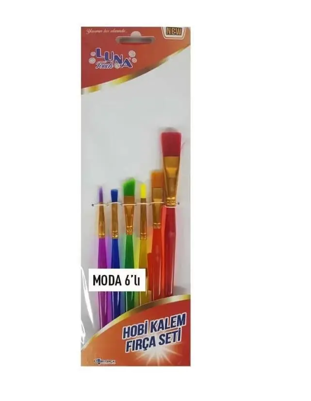Luna Moda Hobi Kalem Fırça Seti 6 Parça