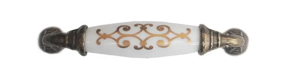 Klasik Silindir Kulp Antik Sarı 96 mm 3