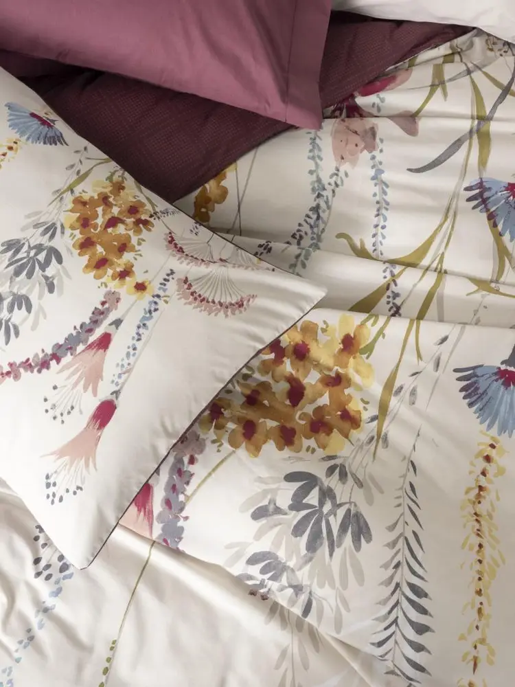 Çift Kişilik Modeline Nevresim Takımı Flos Bordo 2