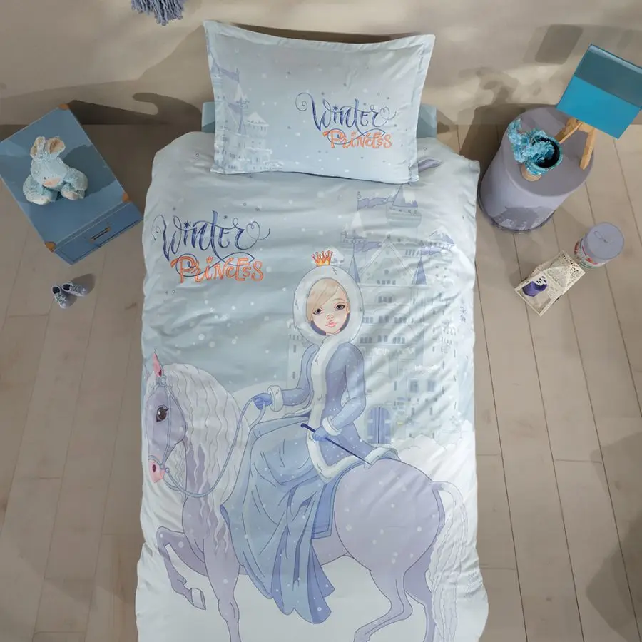 Tek Kişilik Genç Ranforce Nevresim Takımı ter Princess