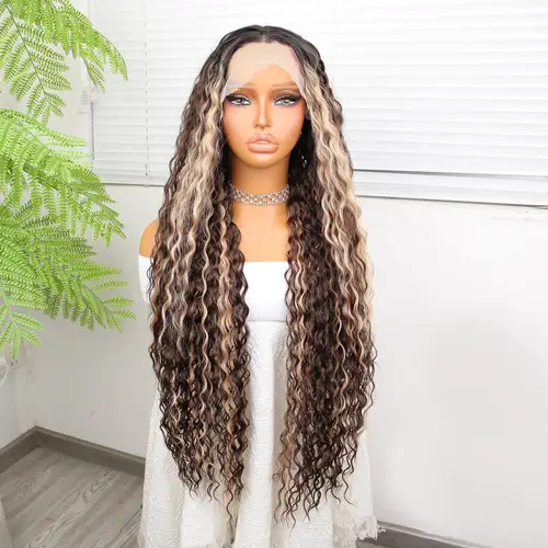 Afro Daa Doğal Kahve Ombreli Işıltılı Fiber Sen Tül Peruk