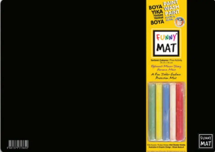 Funny Mat Black (Tebeşirli) Ser Çalışma 25X35Cm