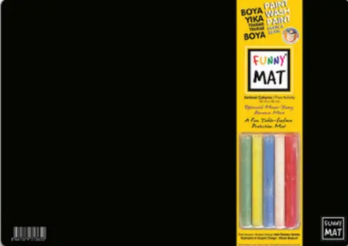 Funny Mat Black (Tebeşirli) Ser Çalışma 25X35Cm