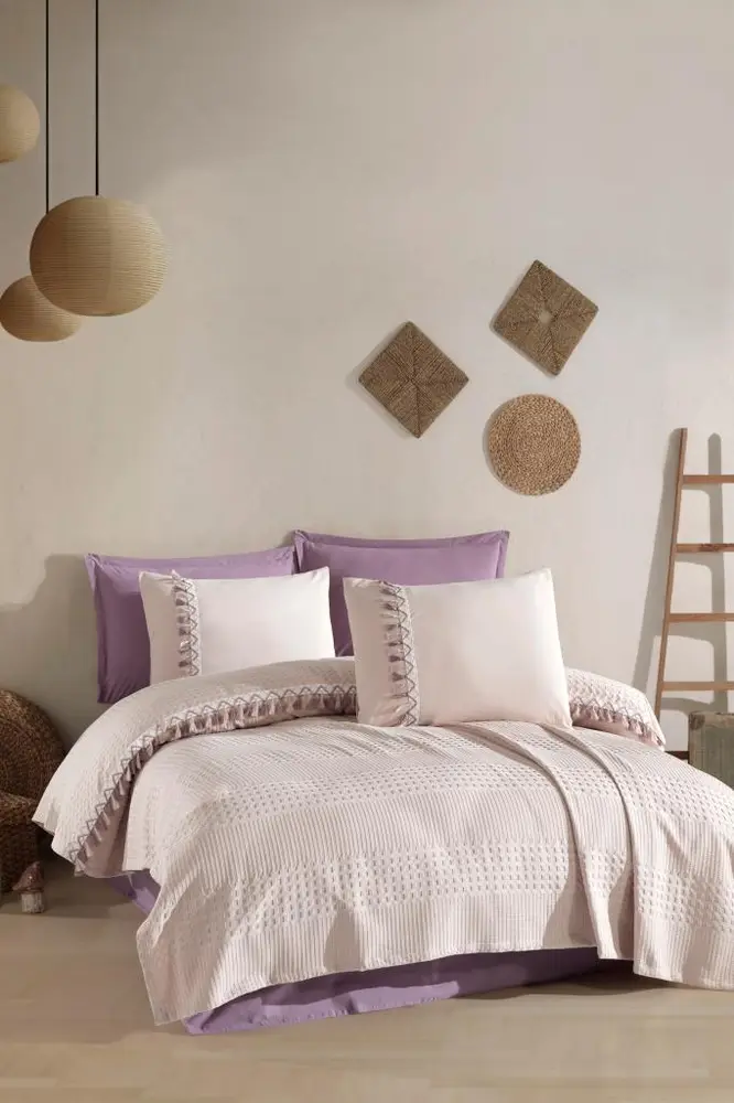 Pike Takımı Çift Kişilik Bohemline V8 Taş Rengi 3