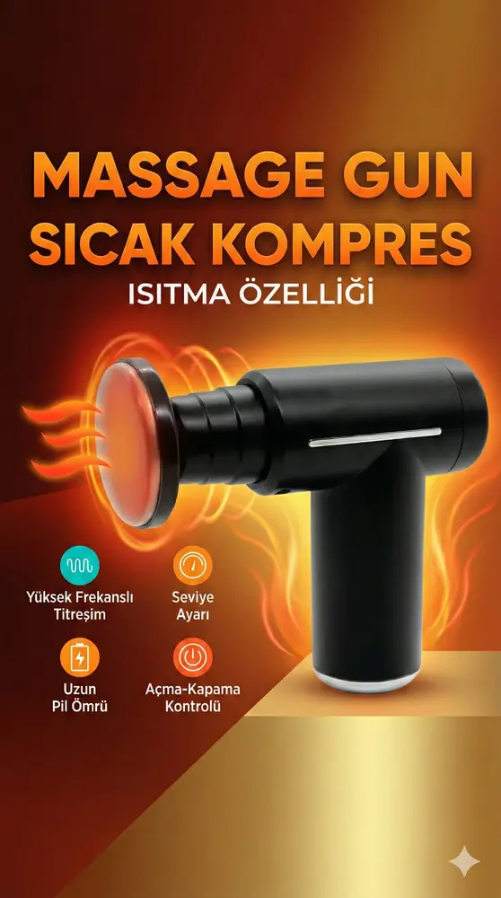 Sıcak Ve Soğuk Terapili Masaj sı - Şarjlı Isıtmalı Masaj - Sporcu Masaj Aleti 2