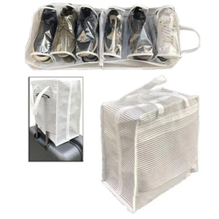 Ayakkabı SAKLAMA ve TAŞIMA Çantası (Çizgili Model) Shoe Tote 3