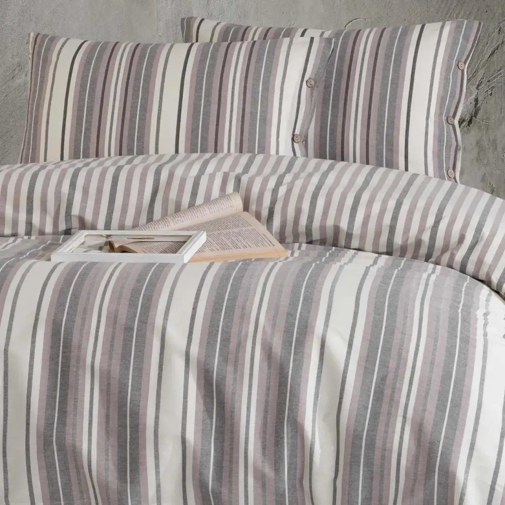 Butik Native Serisi Çift Kişilik Nevresim Takımı Rune v1 Lila 2