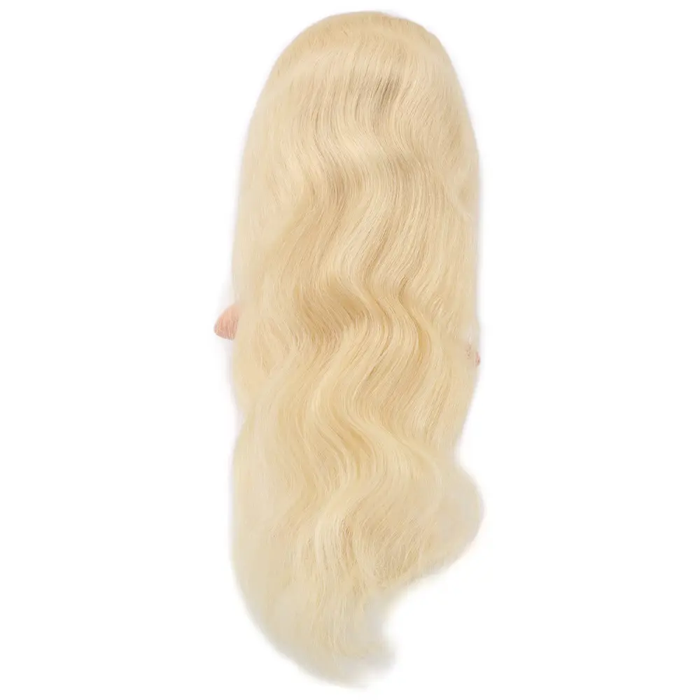 Gerçek Front Lace Daalı Platin Tül Peruk / 65/70cm 4