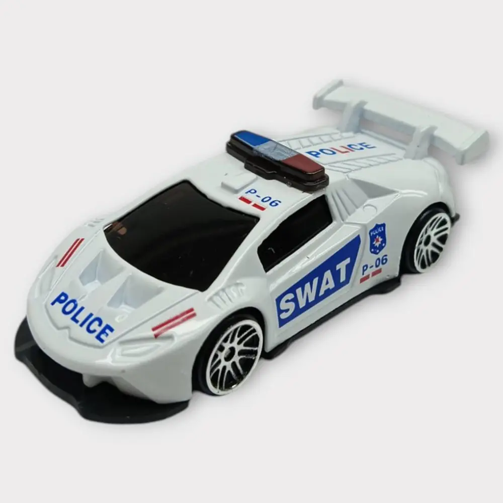 Metal Mini Polis Arabası 8 cm - Polis - 3 - 1 ADET