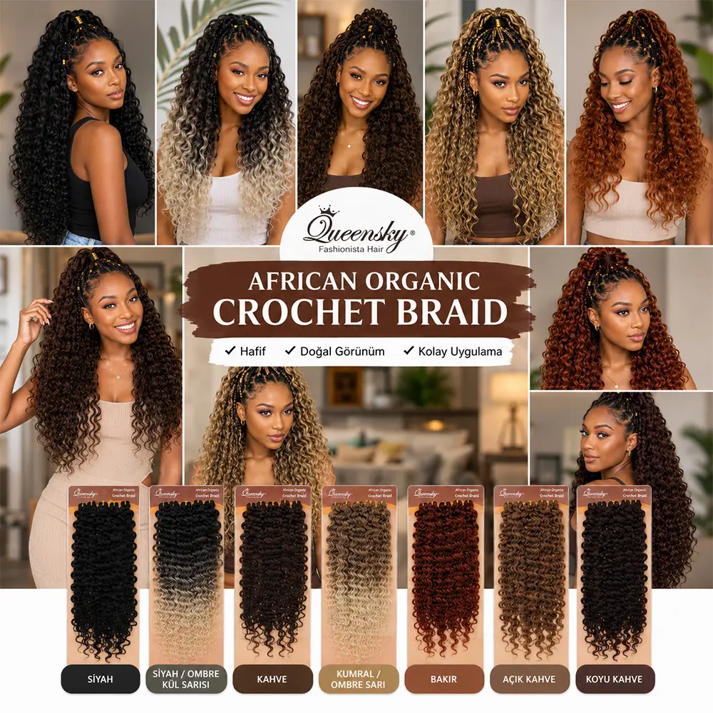 QueenSky Afro Daası / 75cm / 240gr / Koyu Kahve 3