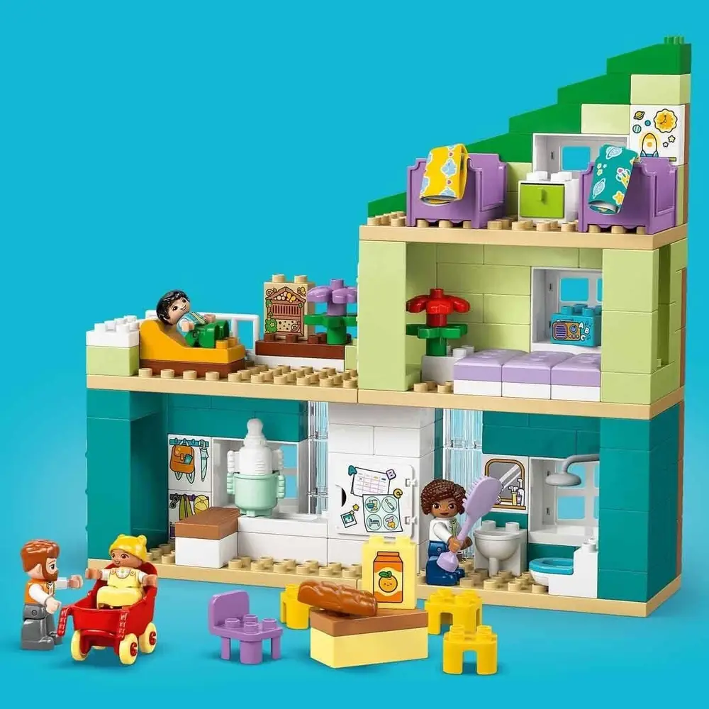 10470 Lego Duplo 3ü1 arada Figürlü Modern Aile Evi 166 parça +2 yaş 6
