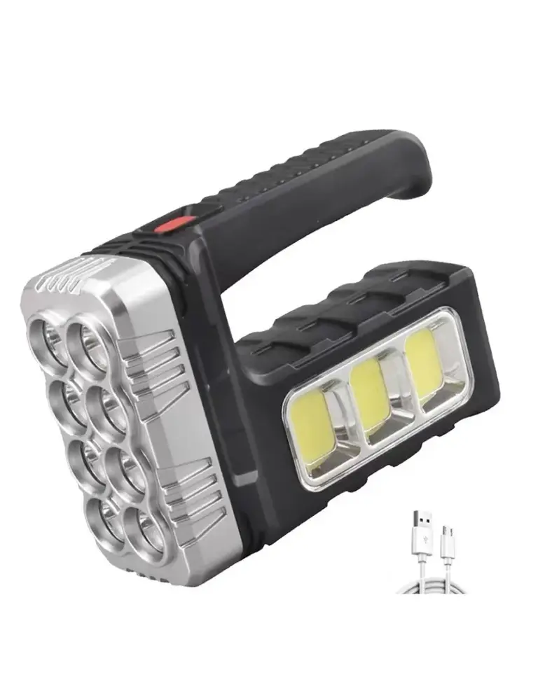 El Feneri Solar Panelli Ledli Powerbank Cob Fener 3
