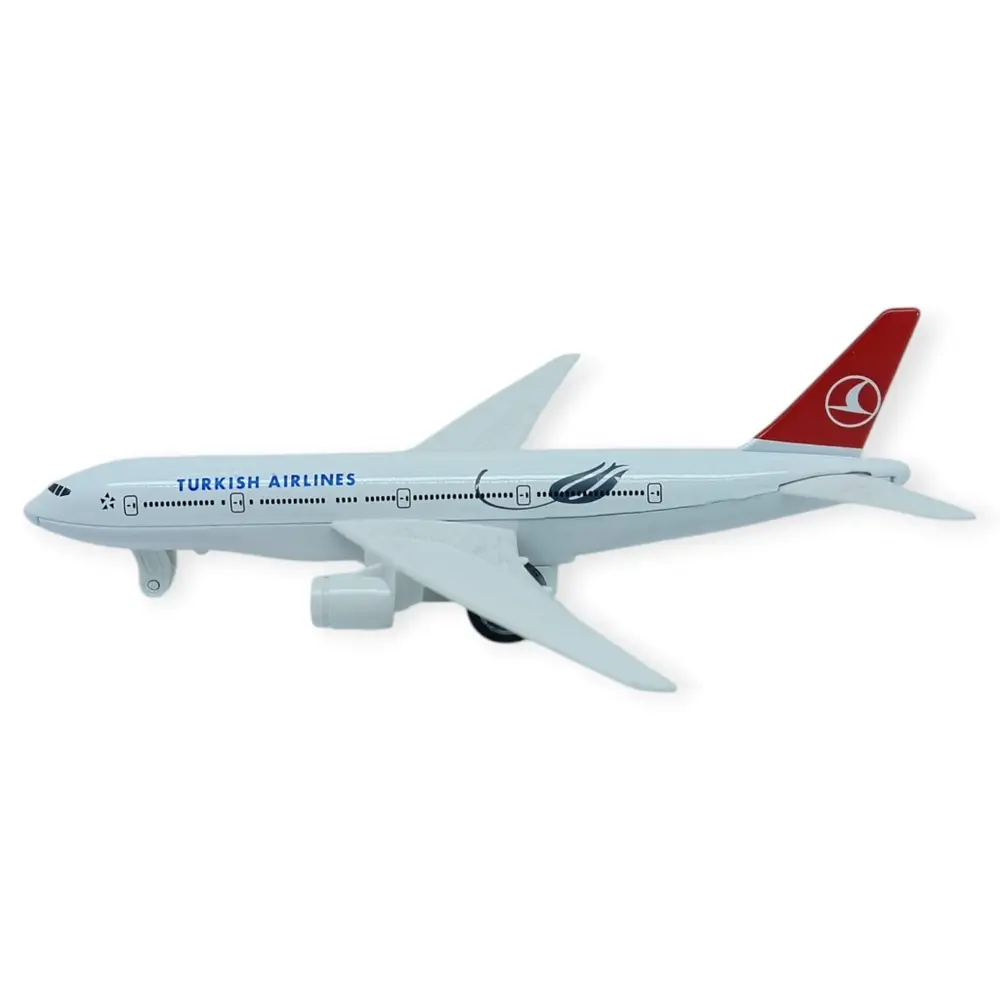 Çek Bırak Metal Yolcu Uçağı - 15 cm - Küçük Boy - 1 ADET 2