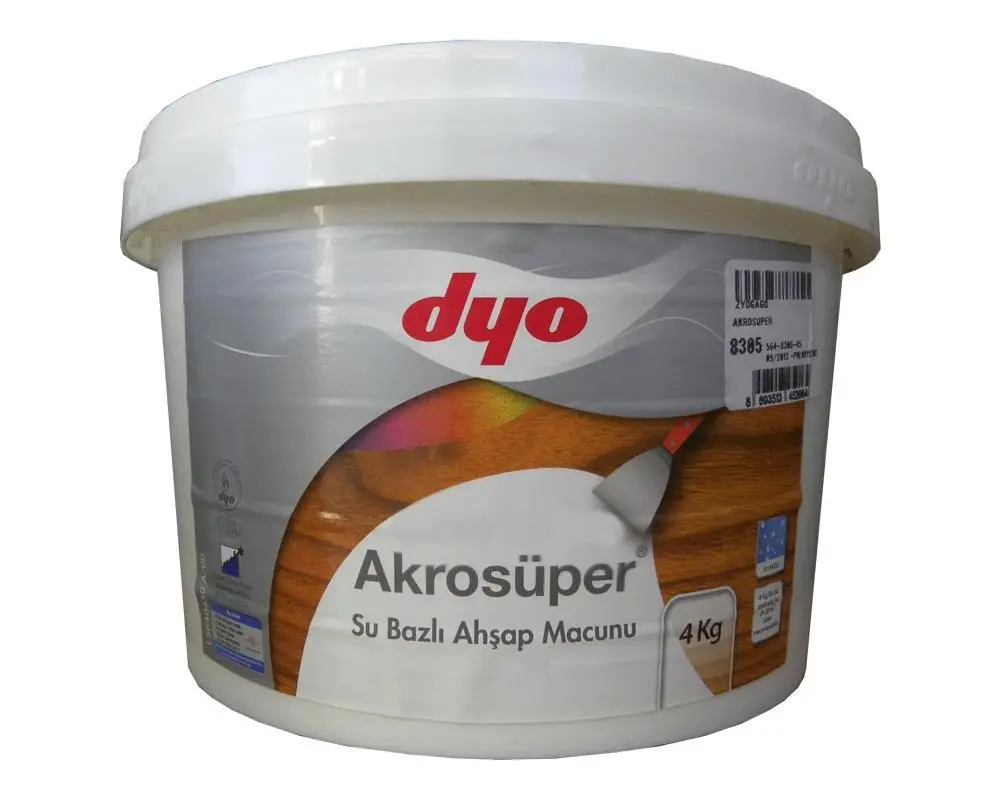 Akrosüper Ahşap Macunu 4 Kg