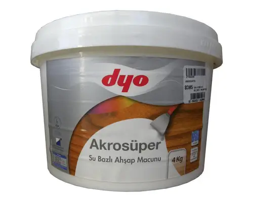 Akrosüper Ahşap Macunu 4 Kg