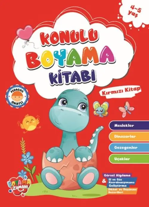 Konulu Boyama - Kırmızı (4-5 Yaş)