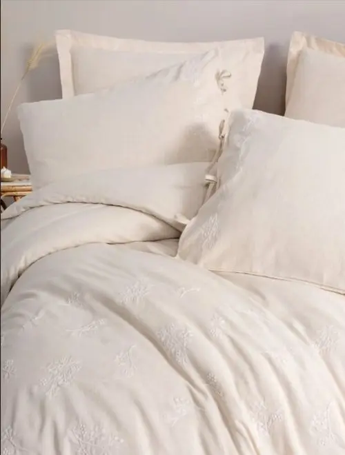Cotton Keten Çift Kişilik Nevresim Takımı Esmira 3