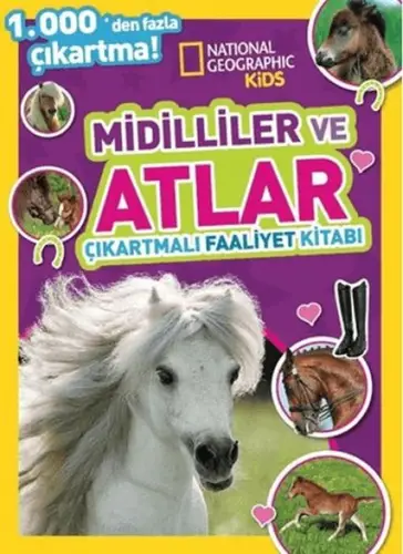 Kids Midilliler ve Atlar Çıkartmalı Faaliyet Kitabı