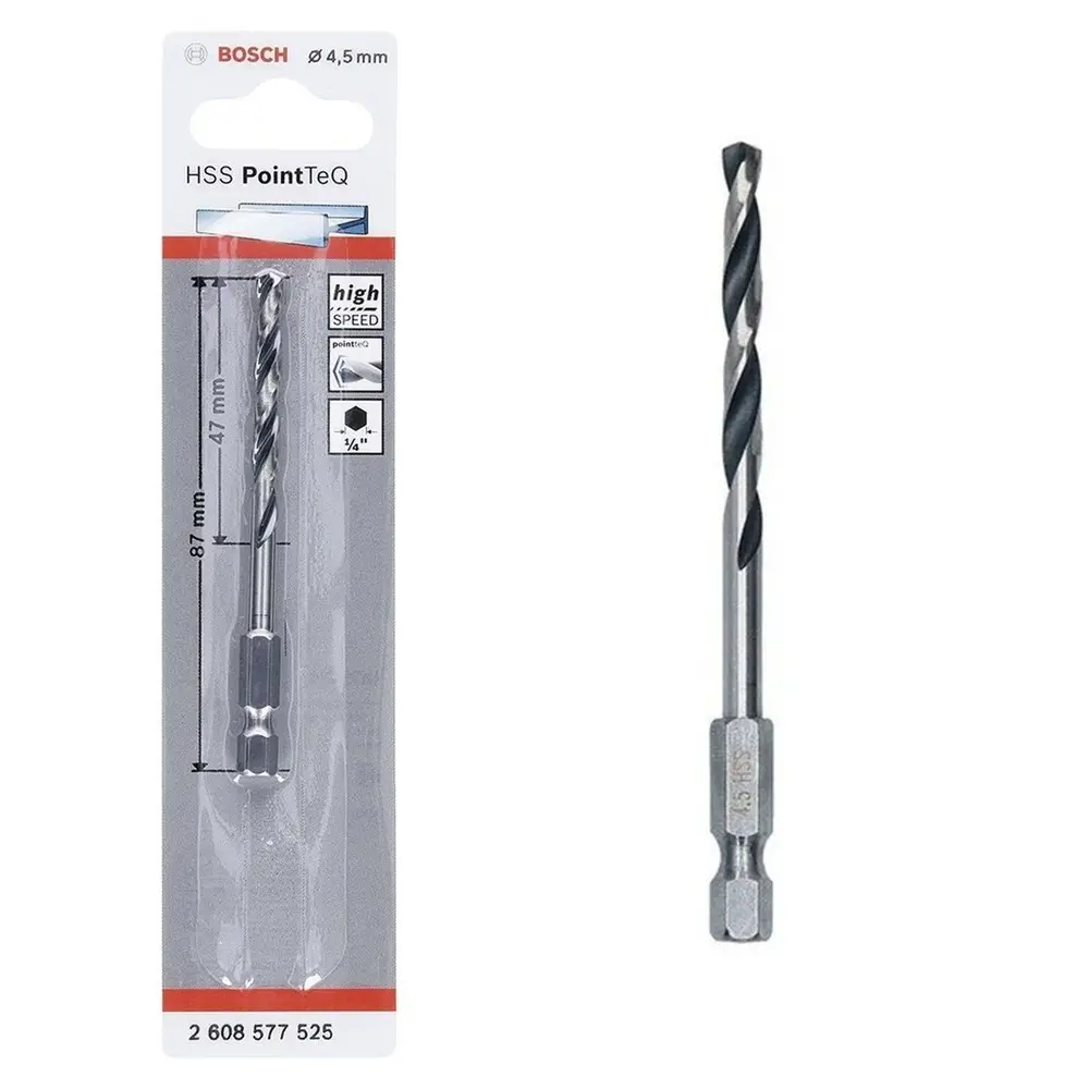 Point TeQ Altıgen Şaftlı Hss Matkap Ucu 4,5 mm
