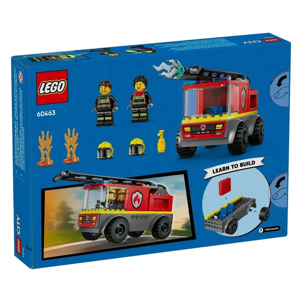 60463 Lego City Merdivenli İtfaiye Kamyonu 82 parça +4 yaş 5