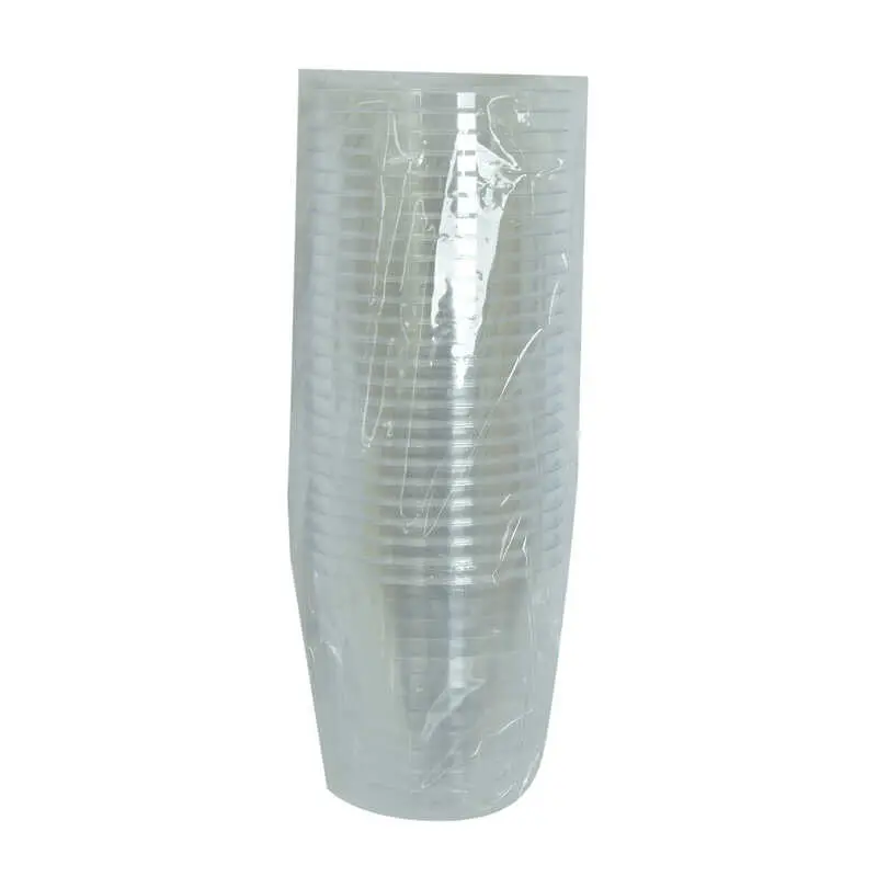 Lüks Kristal Bardak Sert Plastik Çay Kahve Su Otomat Bardağı 180 Ml 25 li 1 Paket 3