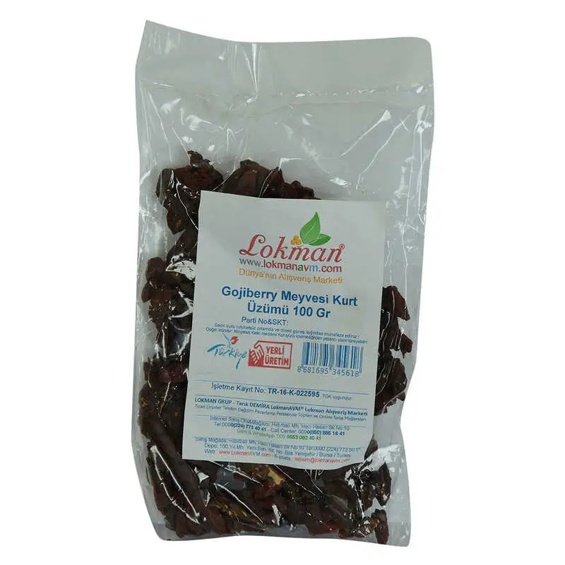 Gojiberry Meyvesi Kurt Üzümü Doğal 100 Gr Paket 3