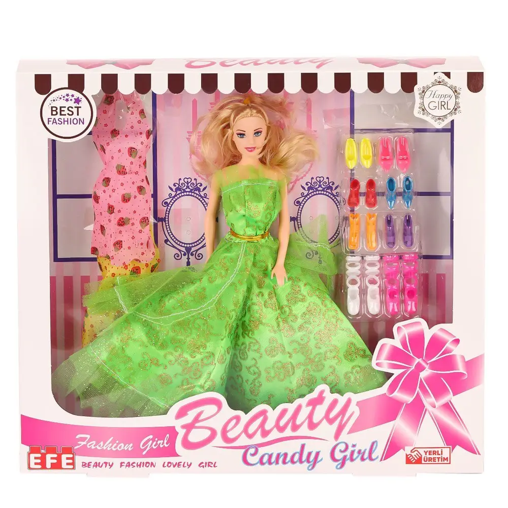 207 Ayakkabı Setli Candy Girl Bebek -Efe T 3