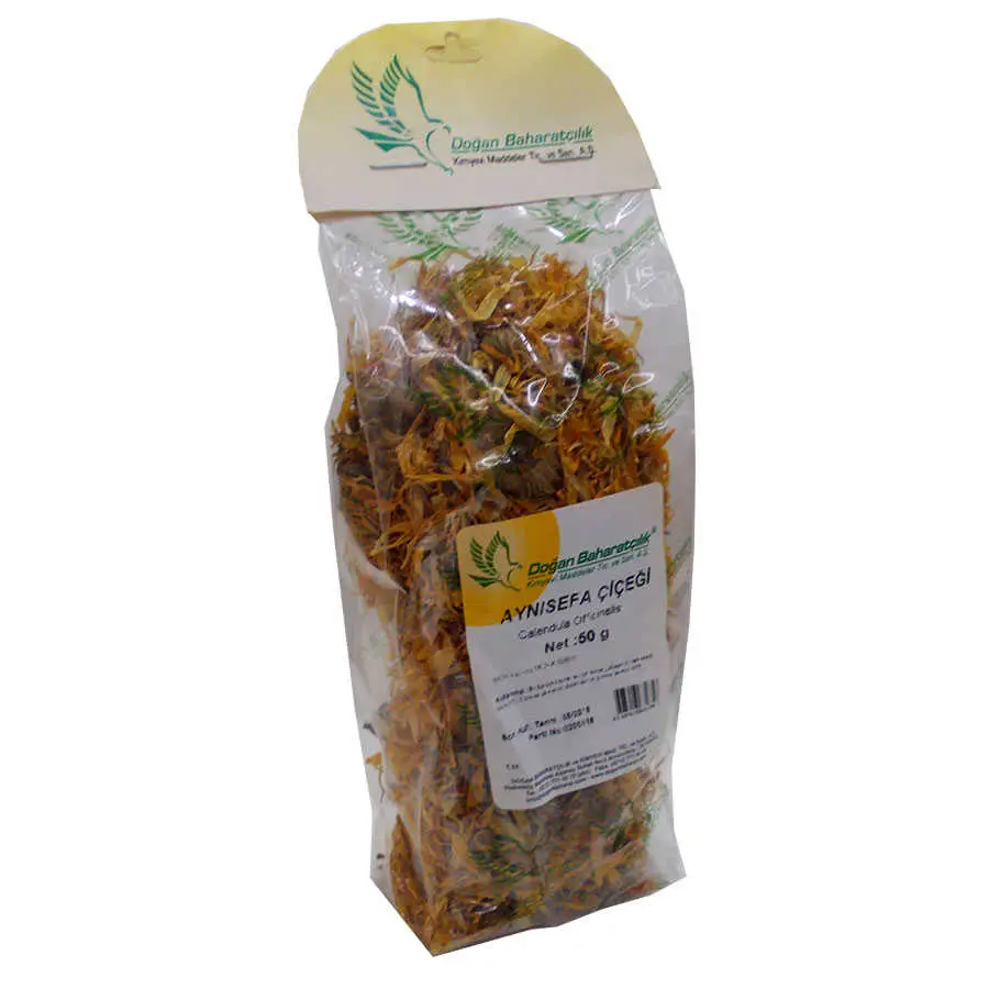 Aynısefa Çiçeği Portakal Nergisi Çiçeği Doğal Calendula 50 Gr Paket 4