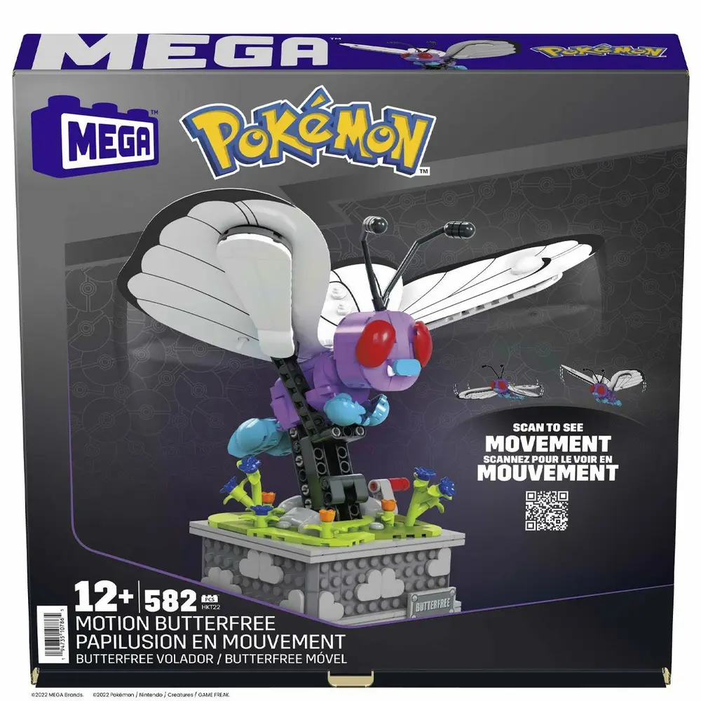 HKT22 MEGA™ Pokémon™ Motion Butterfree 582 parça +12 yaş 2