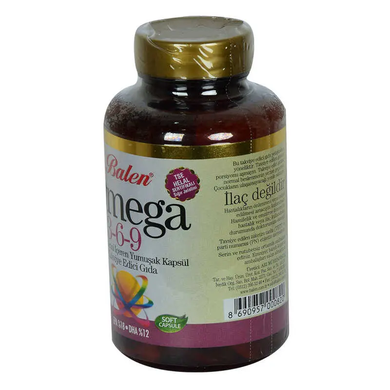Omega 3-6-9 1585 Mg x 60 Yumuşak EPA-18 DHA-12 3