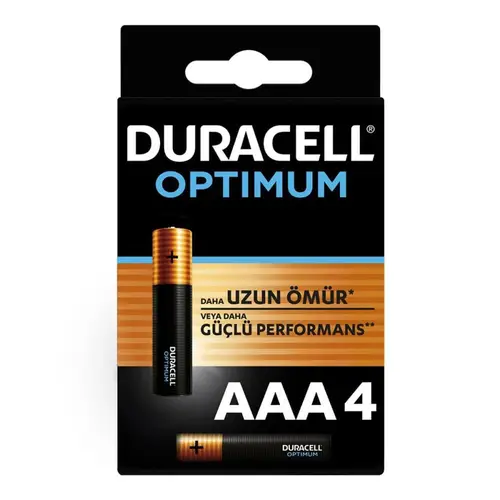 Optimum lin AAA İnce Kalem Pil 4'Lü Paket
