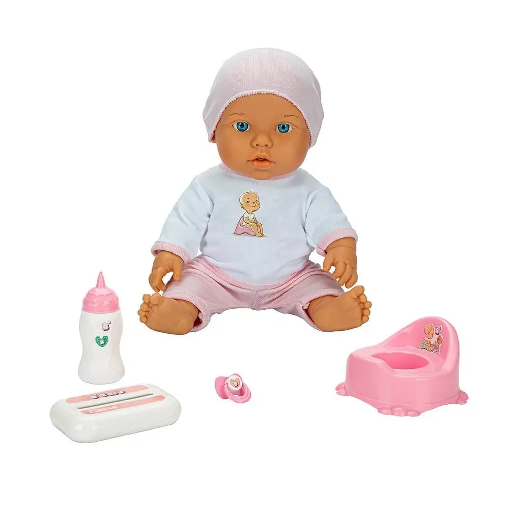 1030141 Sesli Bebelou Tuvalet Zamanı Bebek Seti 32 cm -Sunman 4