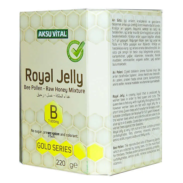 Arı Sütü Polen Bal Karışımı B 7.000 Mg Gold Seri 220 Gr 5