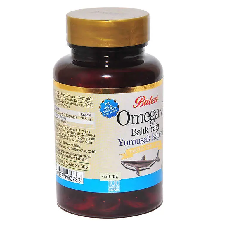 Omega 3 Balık Yağı Yumuşak 100 3
