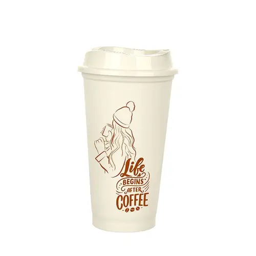 Kahve Bardağı - Kapaklı  473 ml