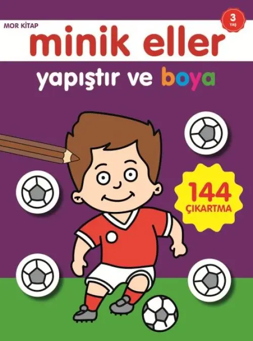 Minik Eller Yapıştır Ve Boya - Mor