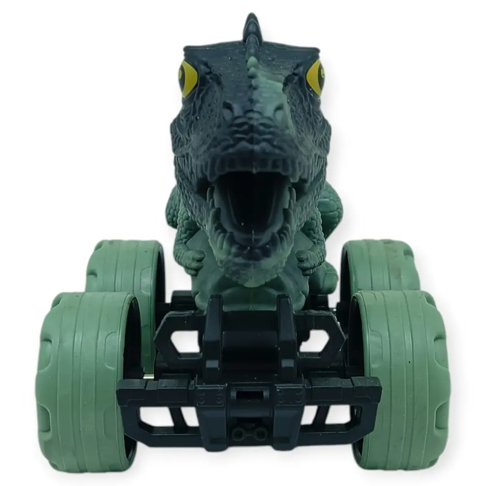 Sürtmeli Dinazor Arabalar  cm - H-20 - Stegosaurus - Yeşil - 1 ADET 5