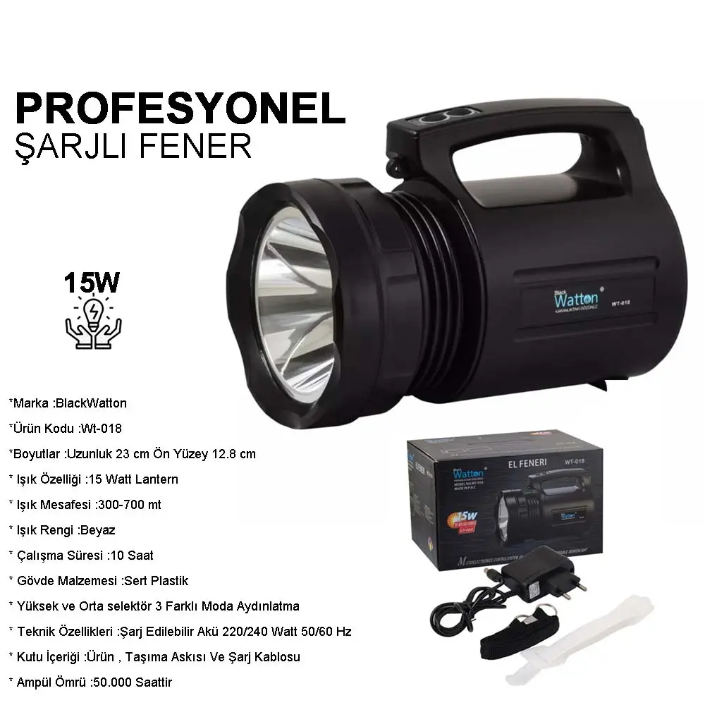 Wt-018 Profesyonel Büyük cı Feneri