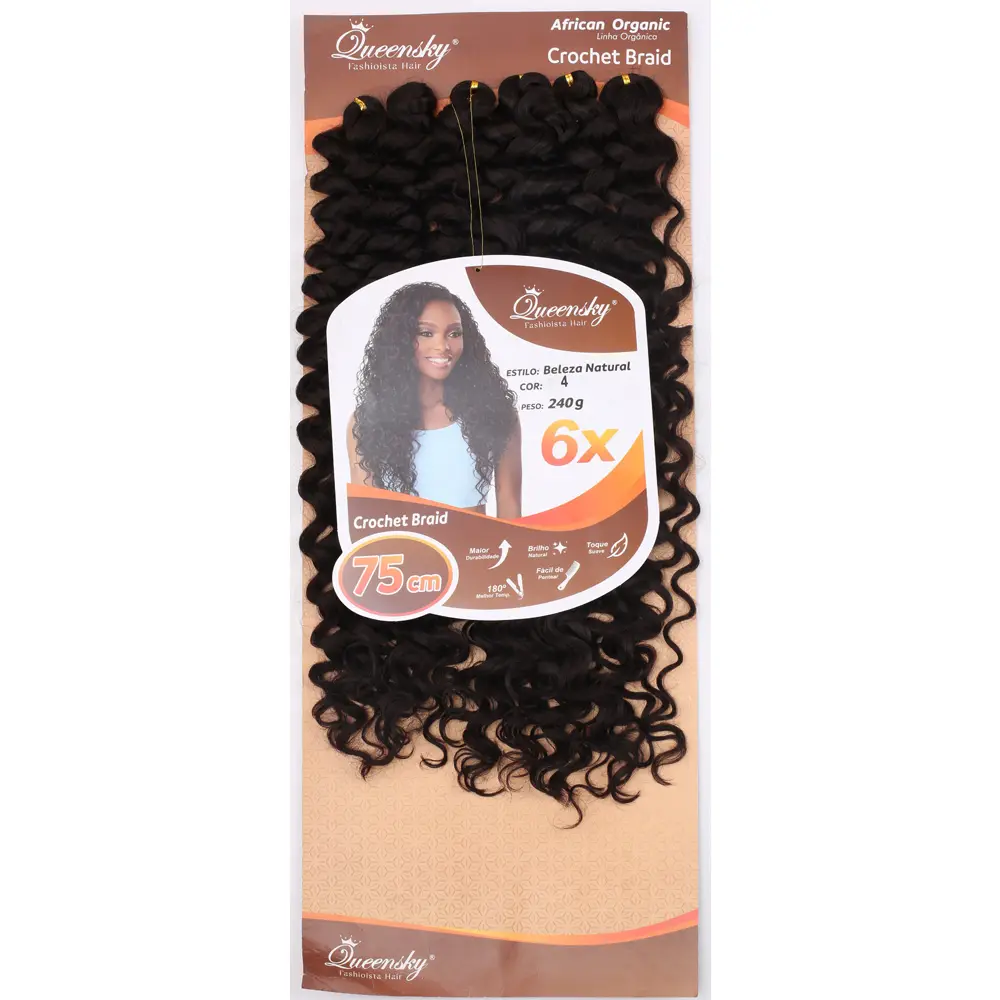 QueenSky Afro Daası / 75cm / 240gr / Koyu Kahve 2