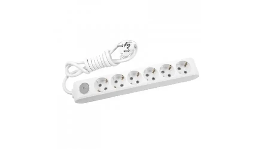 Multilet 6 lı Anahtarlı 3 Metre Kablolu Grup Priz
