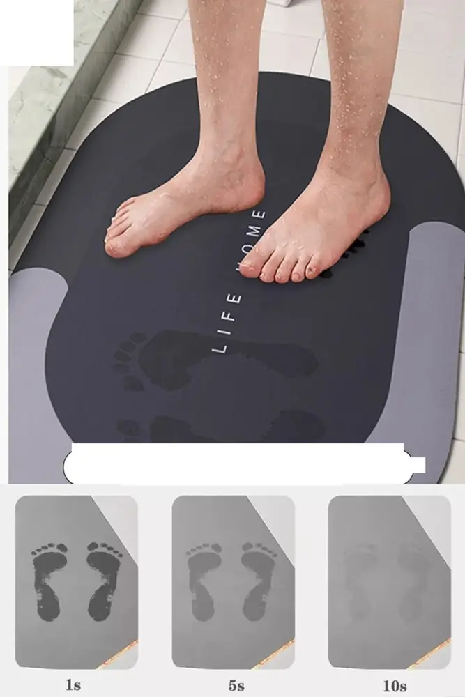 Sihirli Su Emici Kaydırmaz Banyo Paspası Banyo Ayak Matı 2