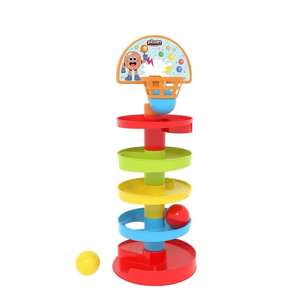 03 653 Basketli Çıngıraklı Top Oyunu -Pilsan Oyuncak 2
