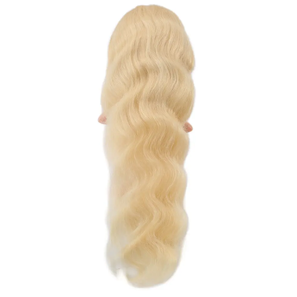 Gerçek Front Lace Daalı Platin Tül Peruk / 85/90cm 4
