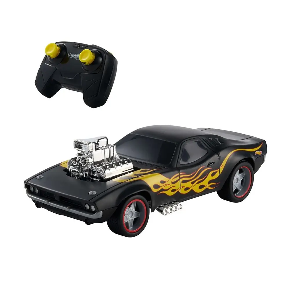 JNB89 Hot Wheels Uzaktan Kumandalı 1:16 Siyah Rodger Dodger 5