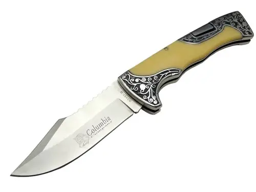 A3157C / Kamp Çakı 23 cm - İşlemeli Saplı